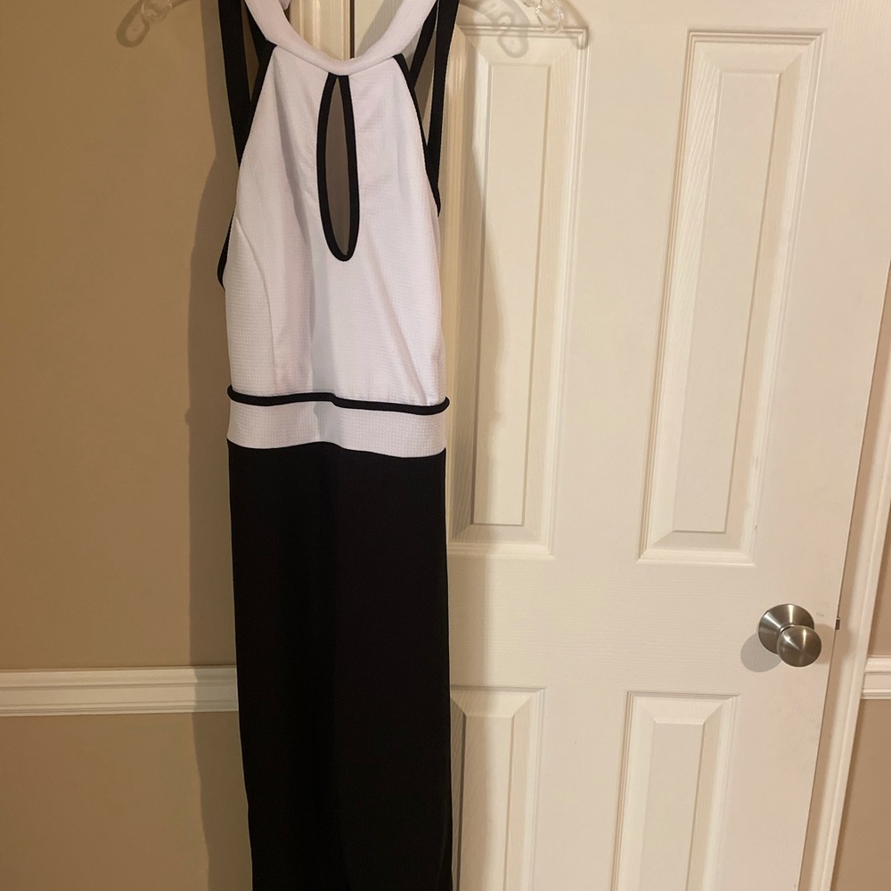 Black and white jumpsuit